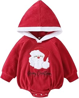 PythJooh Baby,Clothing,Baby Boys 0-24m,Bodysuits & One-Pieces,Rompers PythJooh Baby Girl Boy Christmas Romper Outfits Costumes Infants Fleece Merry Christmas Santas Hoodie Rompers for 0-24Months