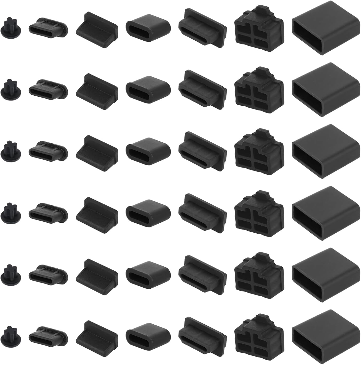 50 Pcs USB Cover Cap, Silicone Anti Dust Plugs Charging...