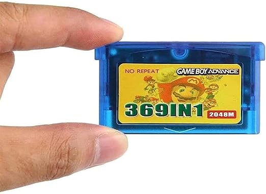 Amazon ウルトラサン ニンテンドーgbaと互換性のあるコンソールカード付き32ビット369 In 1コンボビデオゲームカセット Color 369 In 1 ニンテンドウ64