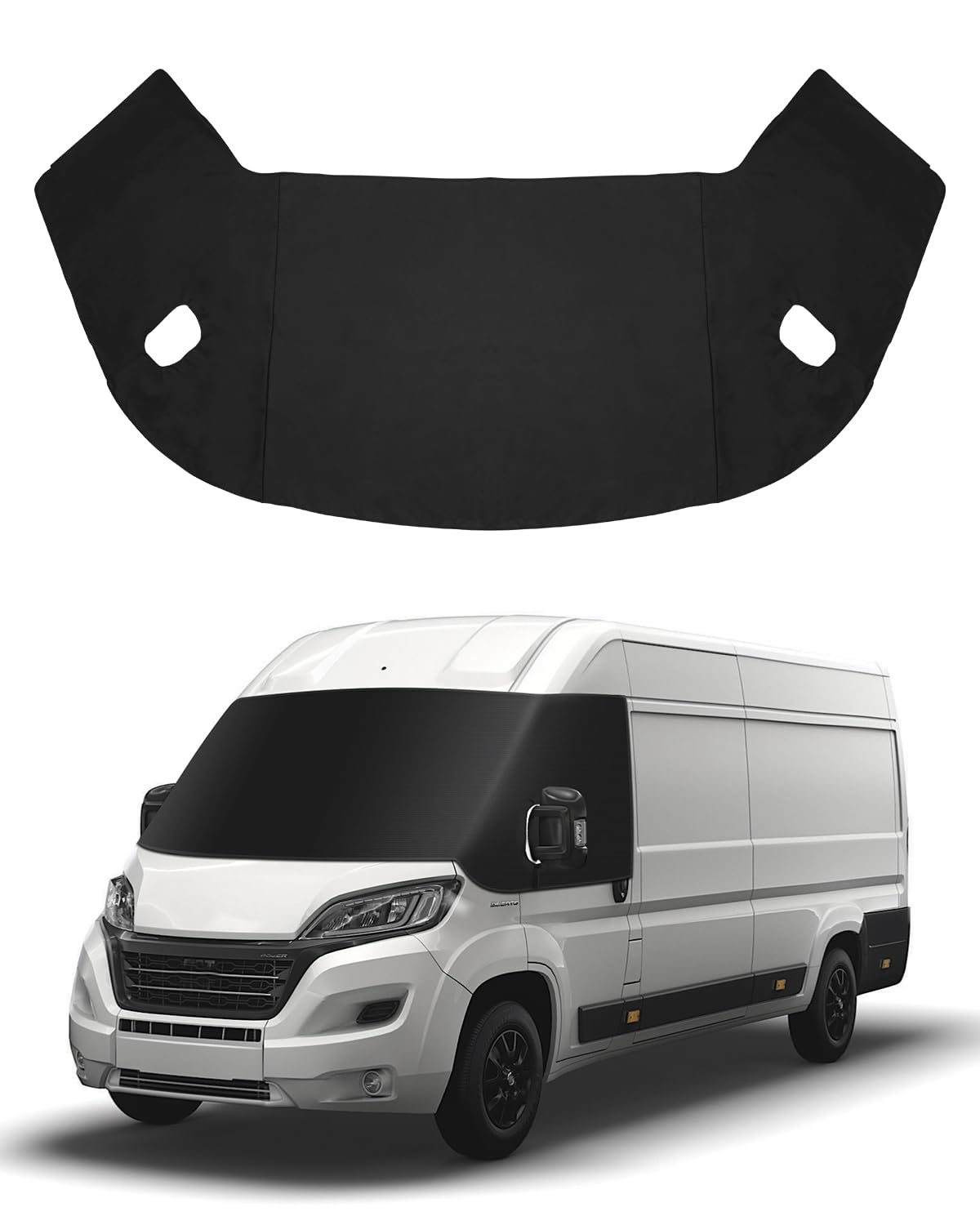 SUPAREE Sonnenschutz Frontscheibe Wohnmobil Außen Frontscheibenabdeckung Wohnmobil Frontscheibenabdeckung Ducato für F-iat Ducato UV-Schutz Wasserdicht Heavy Duty 600D Oxford
