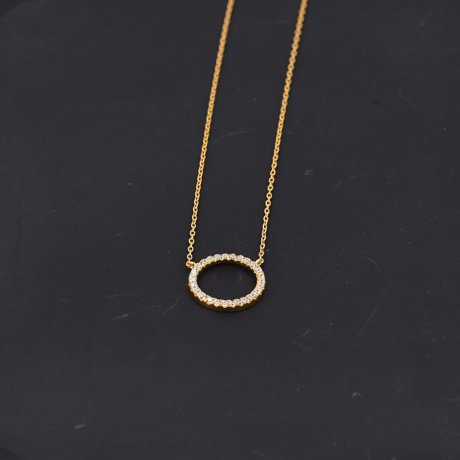 LEMON GRASS Tiny Bead Choker Necklace 18K Gold Plated | Sterling Silver Dainty Gold Ball Necklace 16 Inch with 2'' Extender | Minimal Everyday Wear Jewelry Gift (Circle)