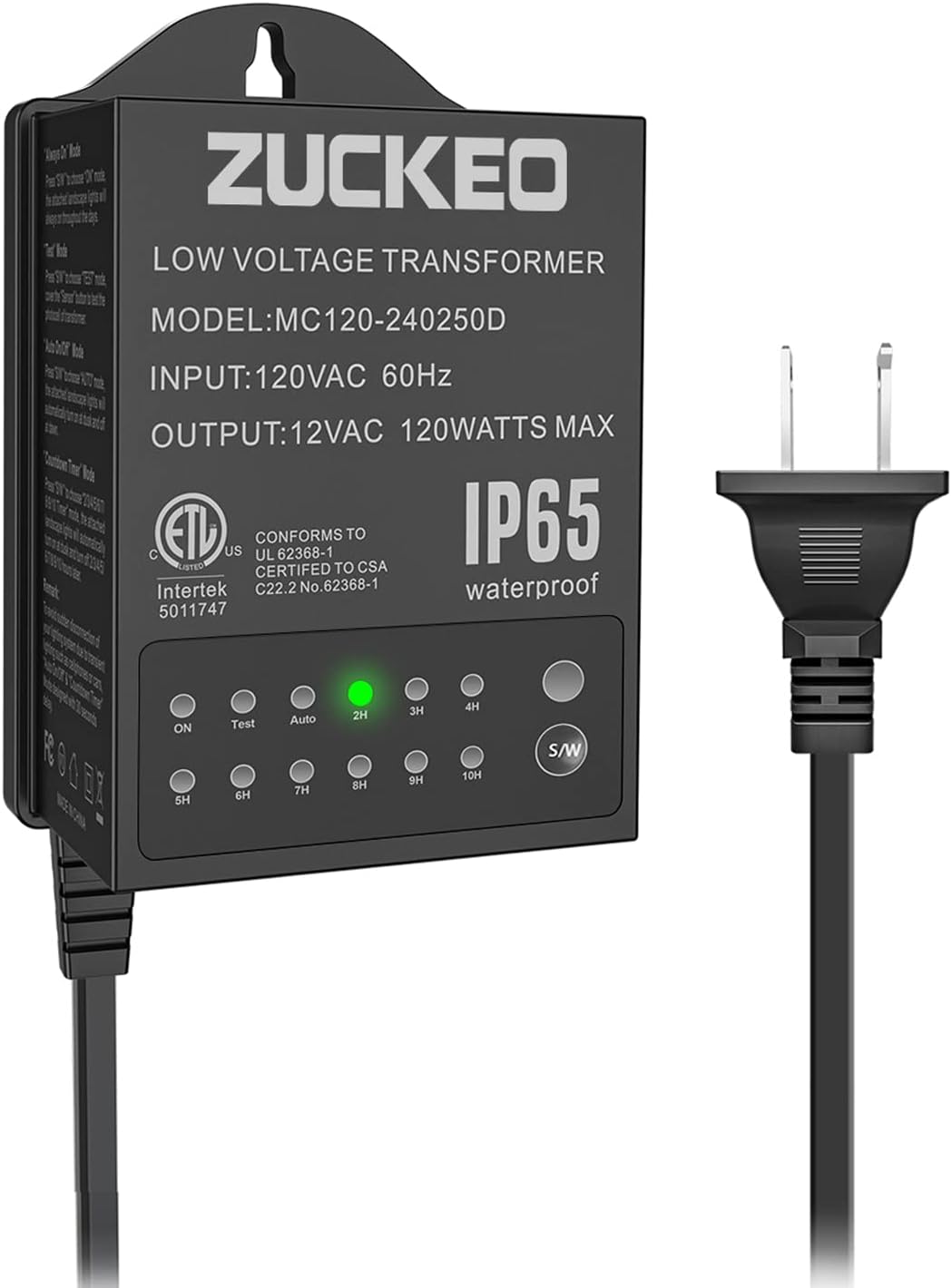 Portfolio MultiTap Landscape Lighting Transformer with Digital Timer