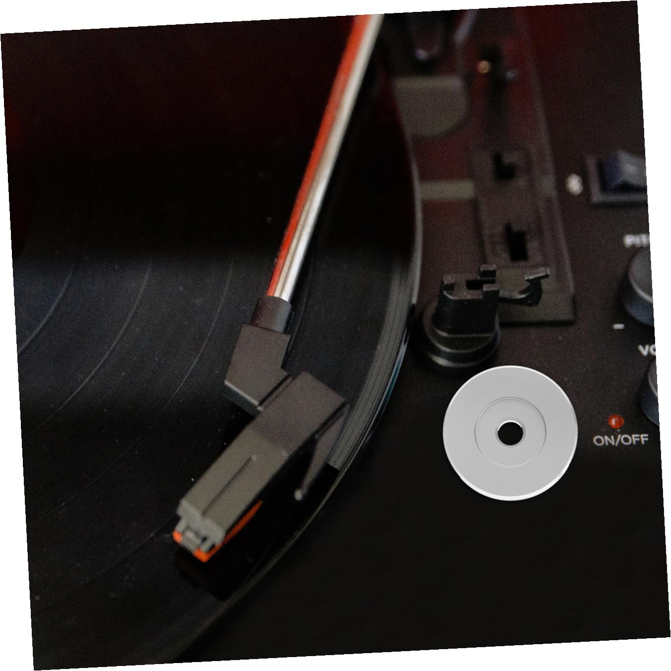 UKCOCO 5piezas Adaptador De Disco De Vinilo De Metal para Tocadiscos Accesorio para Reproducción De Discos Gran Diseño y