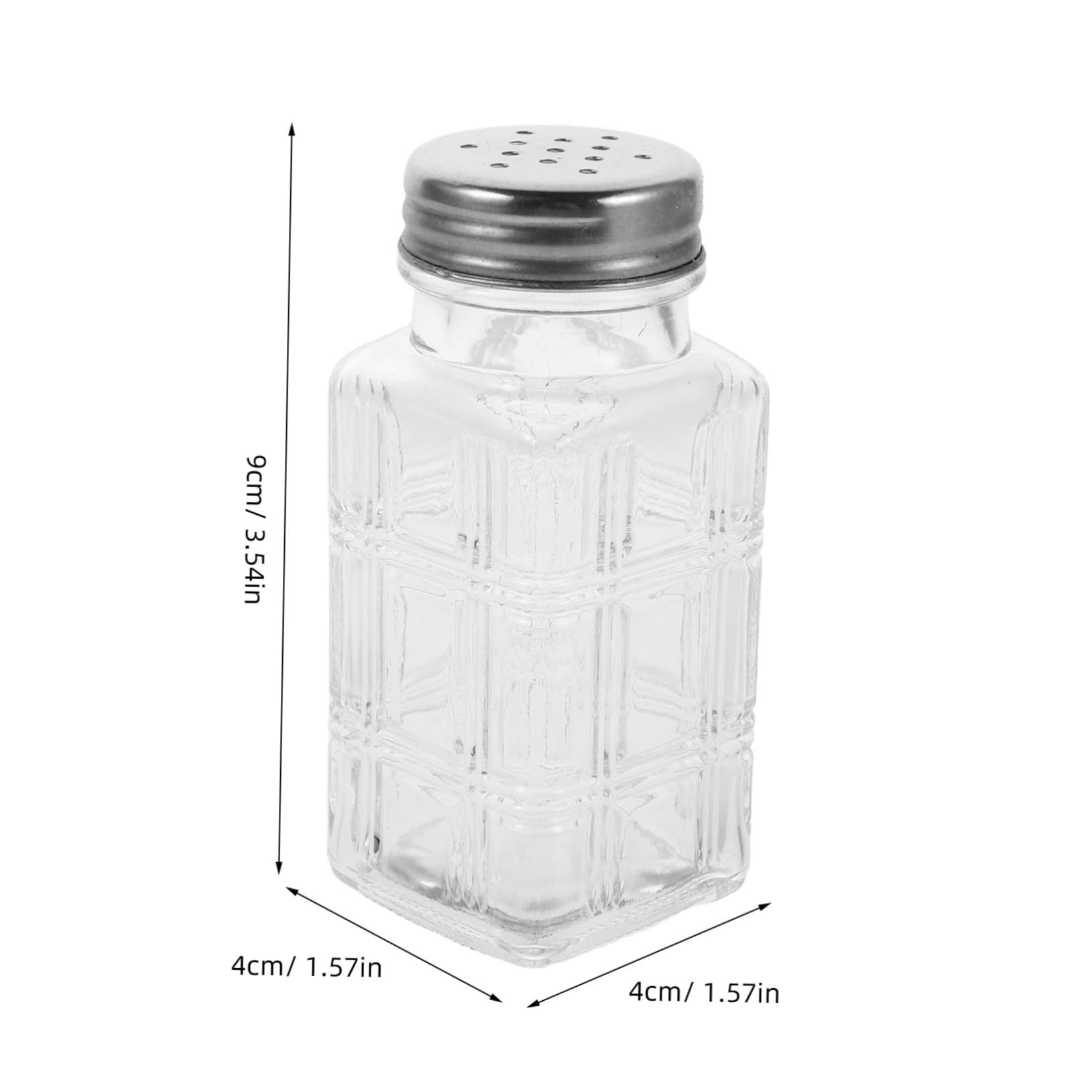 SOLUSTRE 16stücke Quadratische Gewürzgläser Aus Glas Transparente Gewürzflaschen Mit Deckel Für Küchenorganisation Wiederverwendbare Gewürzbehälter Für Pfeffer Und Gewürze