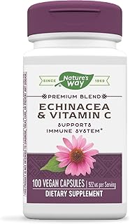 Nature's Way Echinacea & Vitamin C Immune Support, 922 mg per serving, 100 Capsules