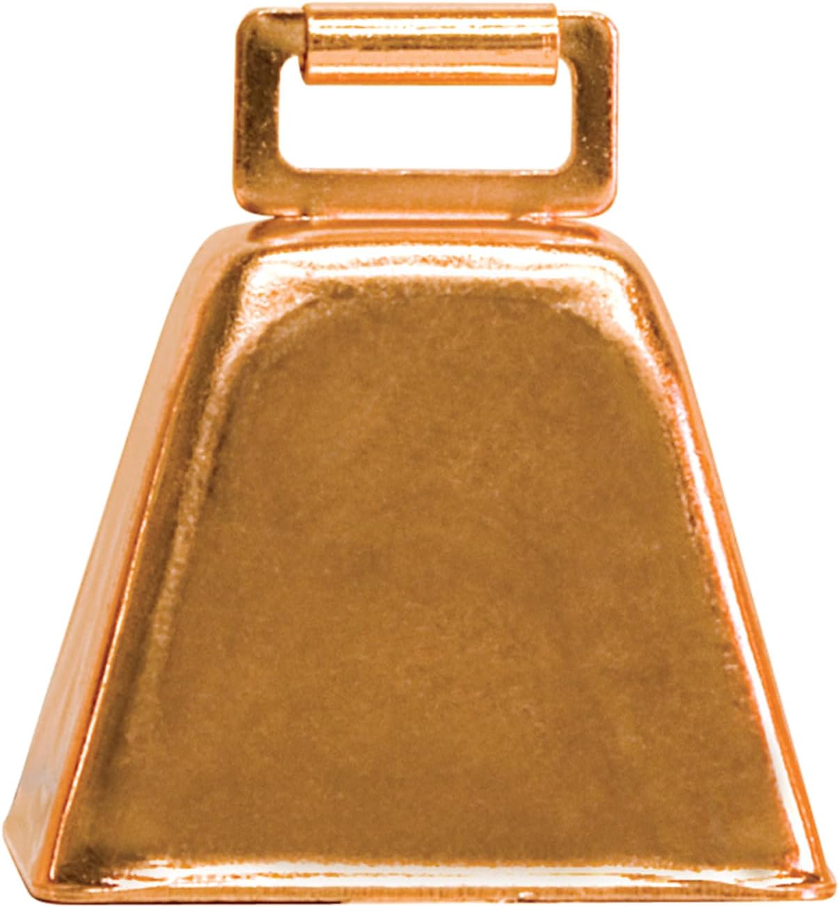Weaver Livestock Copper-Plated Small Cow Bell, Robust Herd Tracking Loud Bell, Lightweight Goat Bells for Cow, Goat, and Sheep, 1.75” x 2.25” x 2.5”