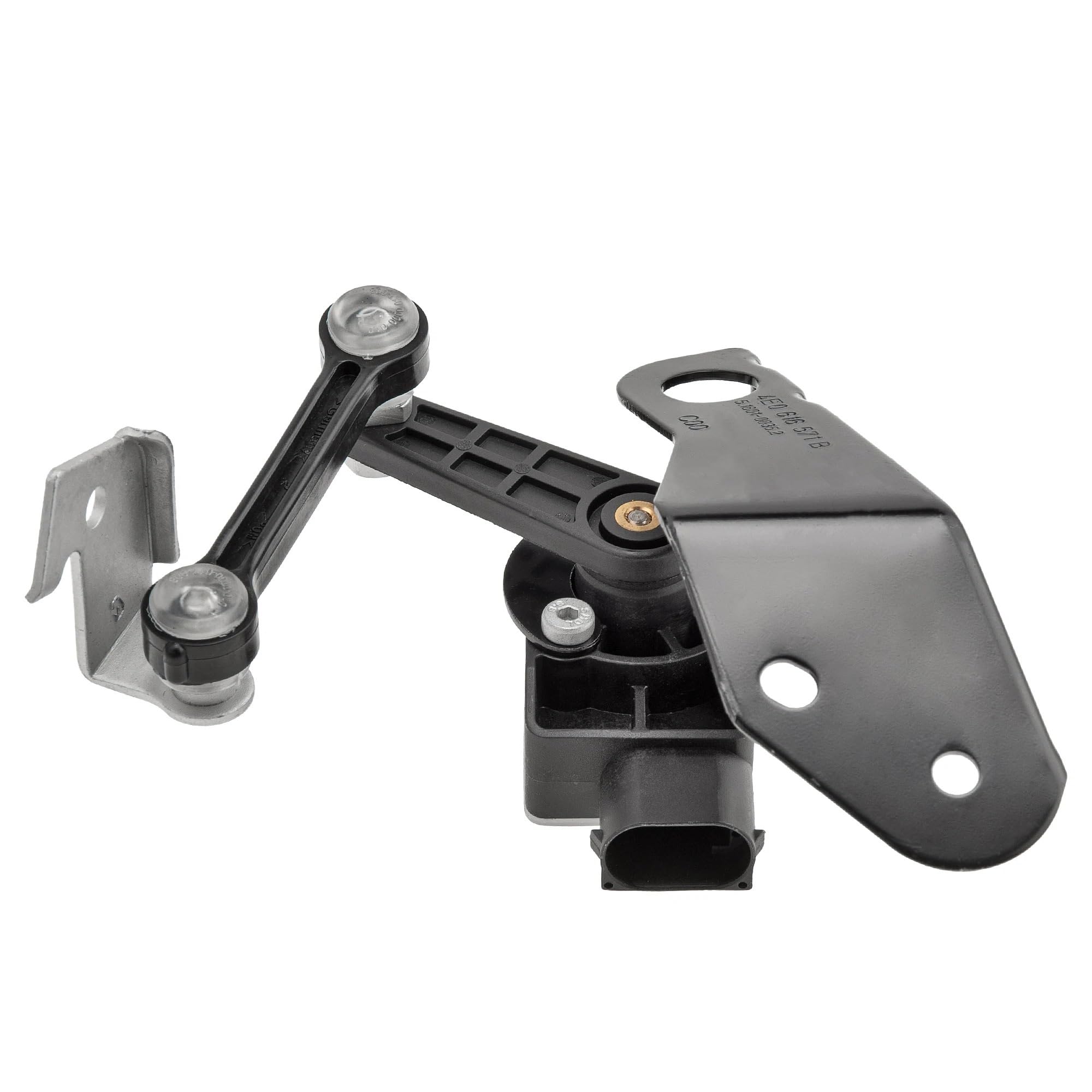 Sensor de altura suspensión trasera 4E0616571E, 4E0616571D / Compatible con AUDI A8 D2 1994-02, A8L D3 2003-10,/ Compatible con VW Phaeton 2002-16, 3,0/3,2/4,2/6,0