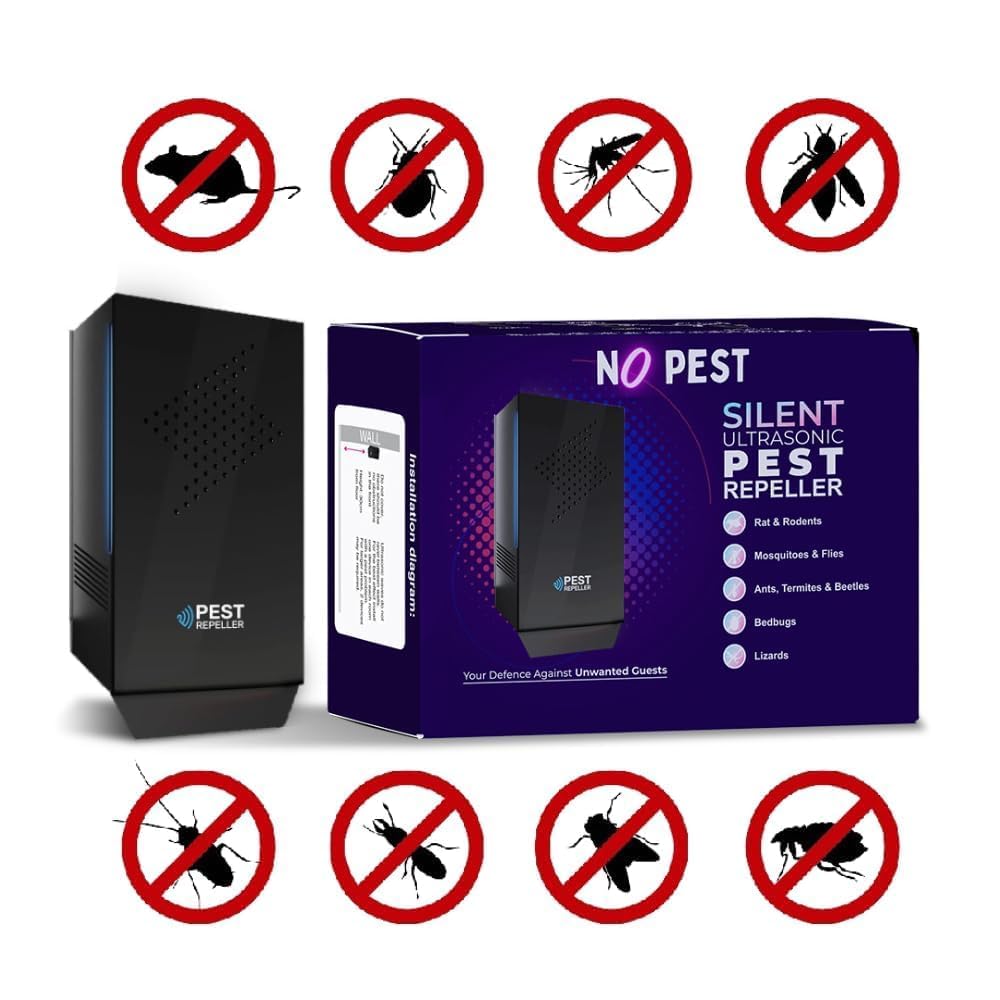 Ultrasonic Electric Pest Repellent Machine to Repel Lizard, Rat,Cockroach,Mosquito,Home Pest & Rodent Repelling Aid for Reject Ants for Reject Insect Mosquito Killer Machine (3) - Image 2 thumbnail