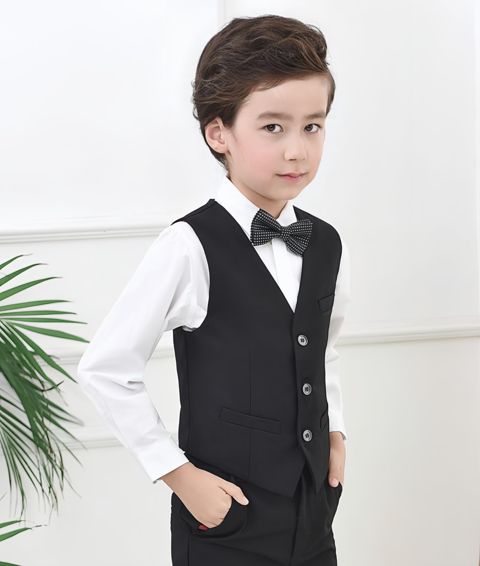 Chaleco para niño y niño, chaqueta de traje de honor, chaqueta, sin mangas, para caballero, ropa de vestir para boda, ceremonia, 4-16 años