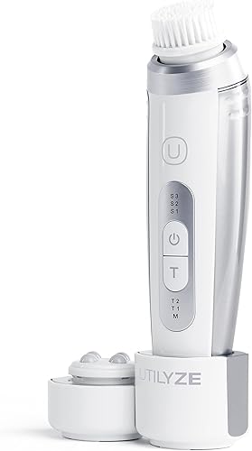 Radiant Pro - Cepillo de limpieza facial inteligente sónico y dispositivo de masaje facial, cepillo eléctrico recargable e impermeable para hombres