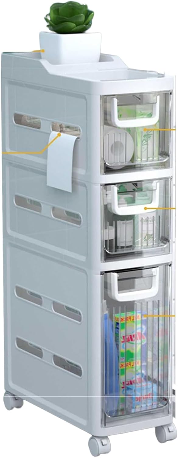 Bathroom Storage Clipin Narrow Slot Drawer Storage Sink Bathroom