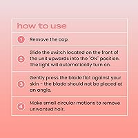 Vista 6 de KoluaWax Maquinilla de afeitar facial para mujer, afeitadora para pelusas de melocotón, cejas, labio superior y más, depilación facial suave, sin