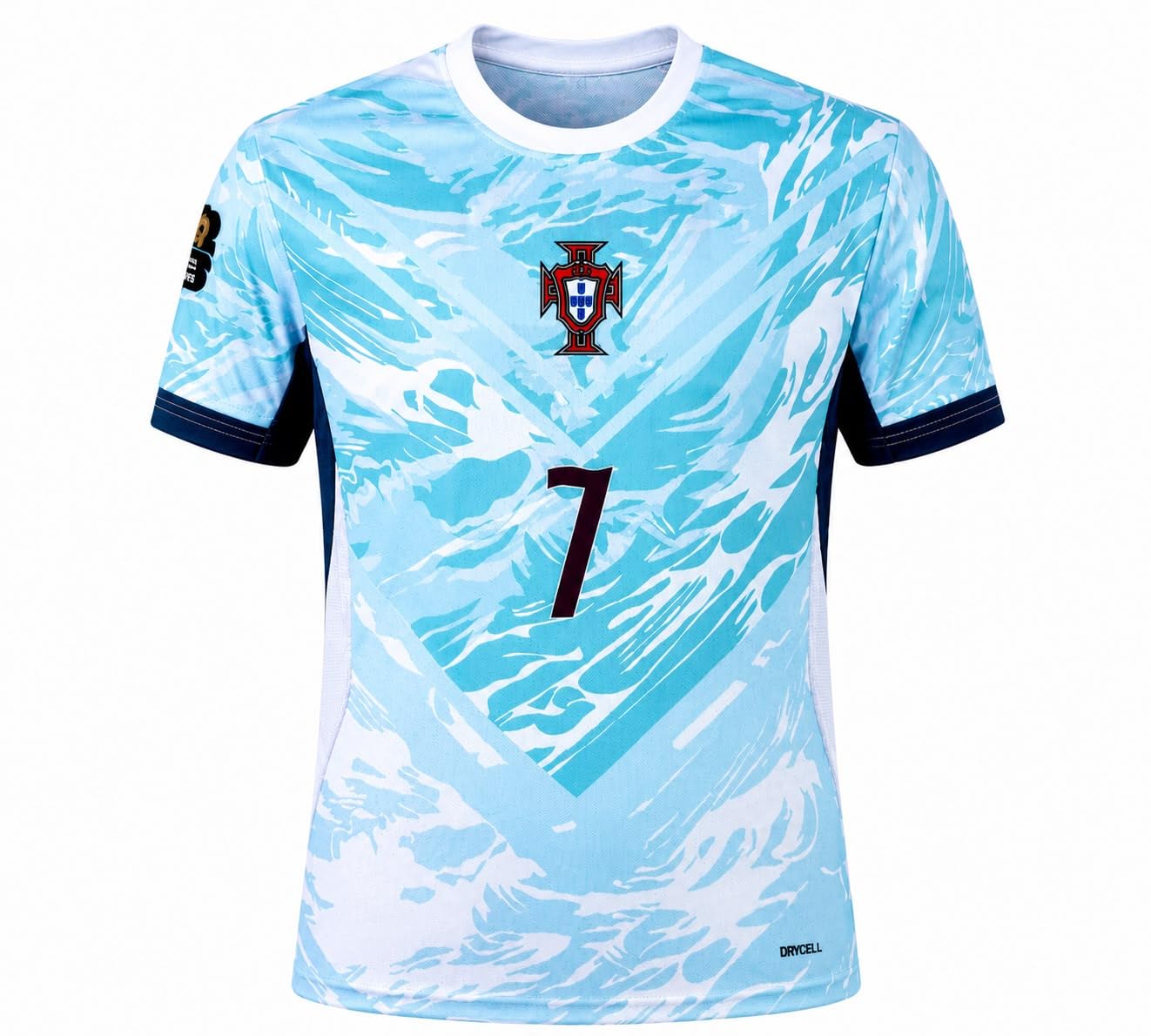 Men's Sky Blue Football Jersey | Quick Dry Polyester Sports T-Shirt | Crew Neck Half Sleeve Athletic Training Tee for Football, Gym, Running, Workout & Casual Wear-picture-56