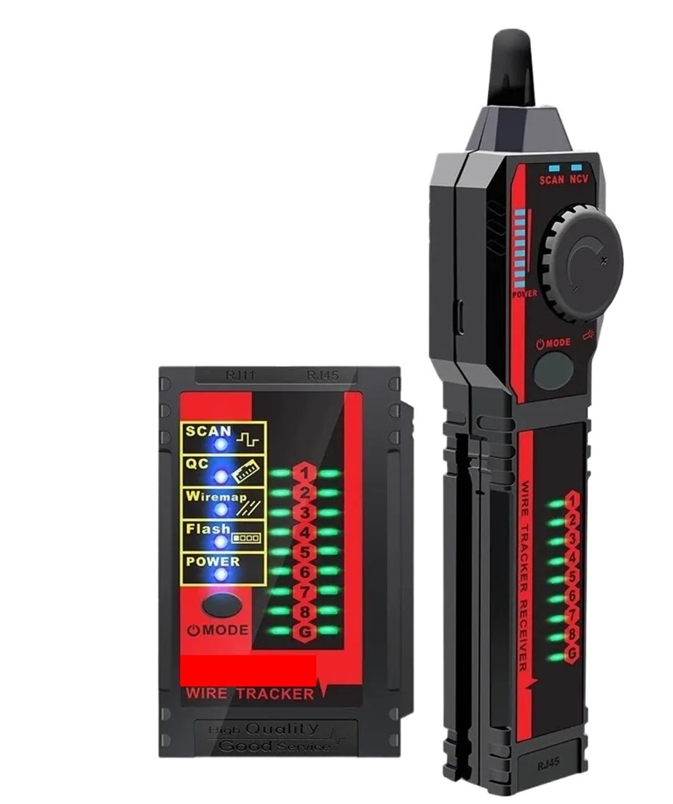 ET606 Netzwerkkabeltester POE-Test 3 km digitale Kabelverfolgung Kreuzkurzschlussprüfung Kristallanschluss RJ45/RJ11-Tester Liniendetektor
