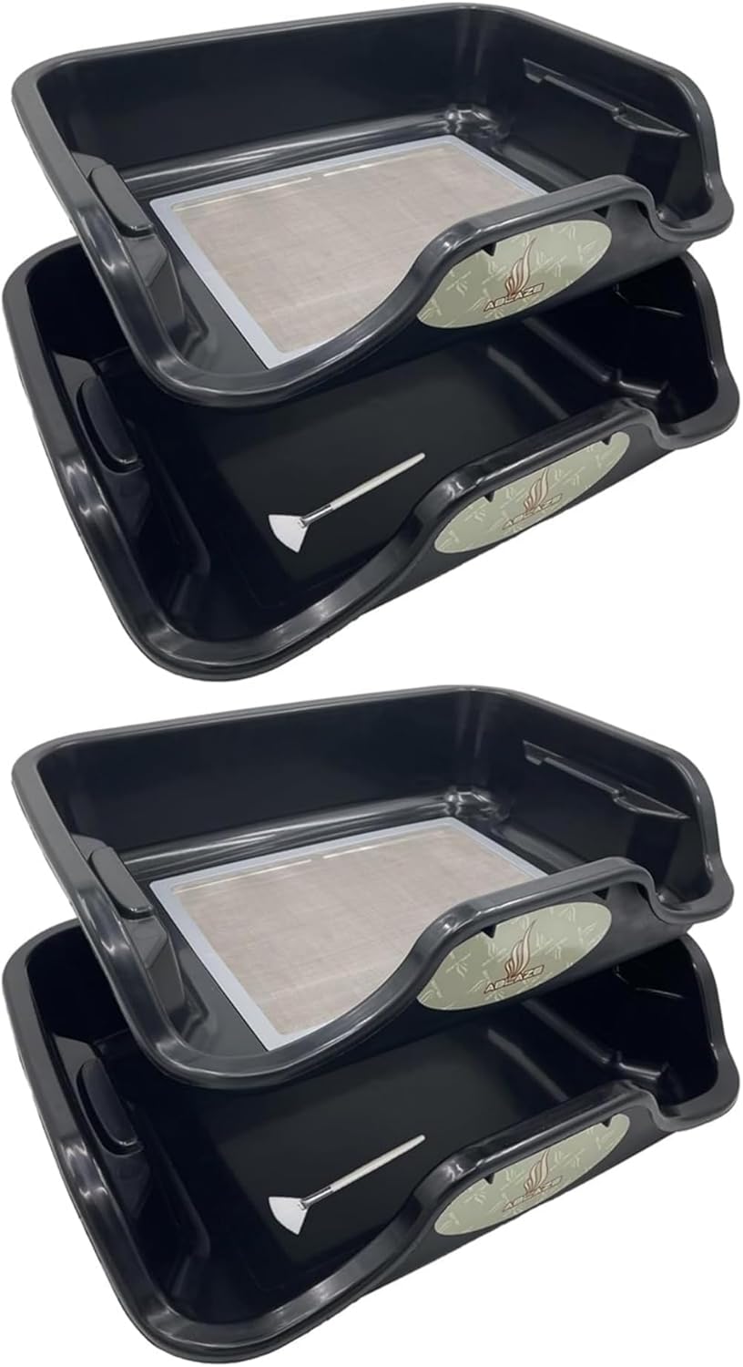 Ablaze Tray - 2 Pack Bin Set with Replaceable 150 Micron Screen