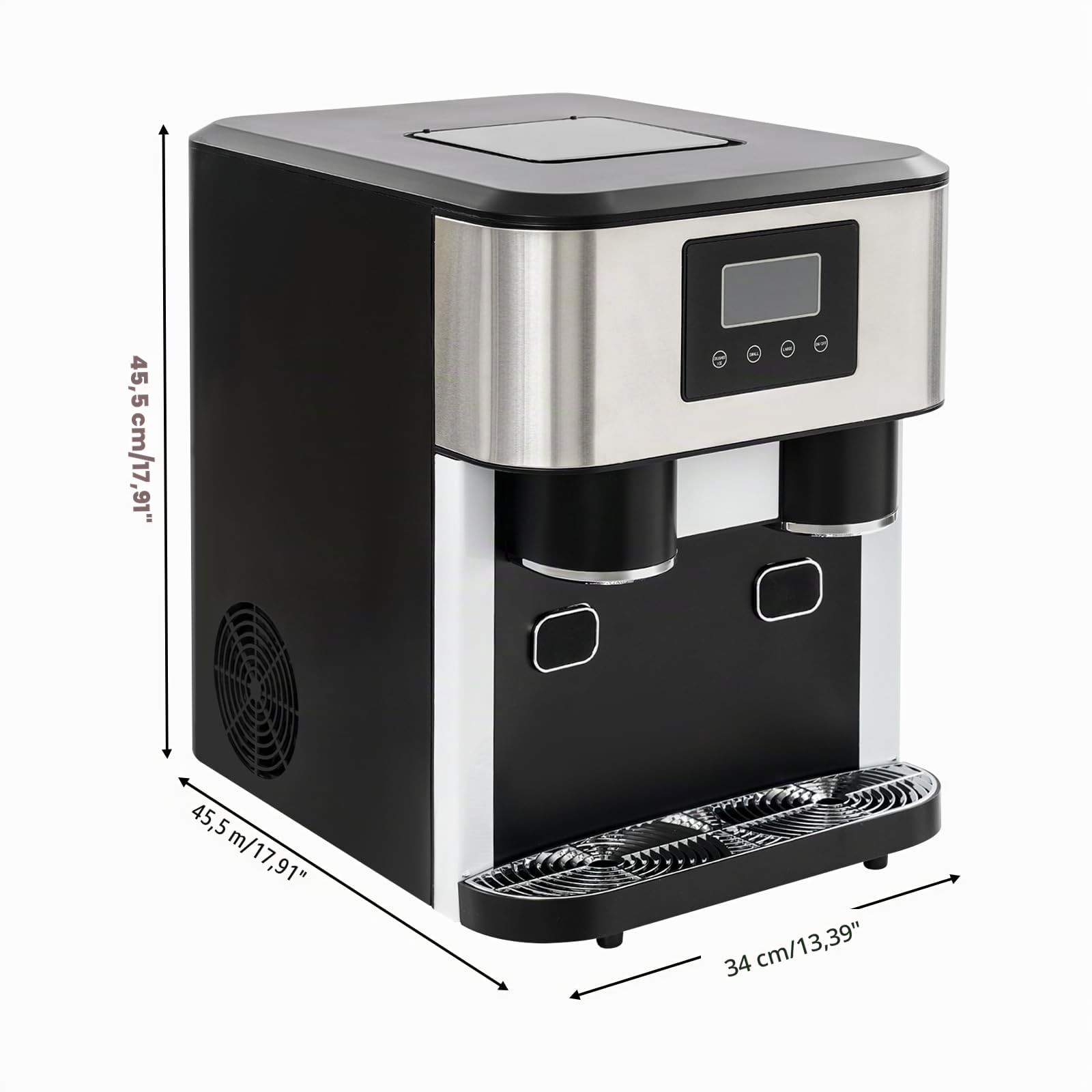 Macchina per gelato 3 in 1, cubetti, ghiaccio tritato e pepite, ideale per bar e catering