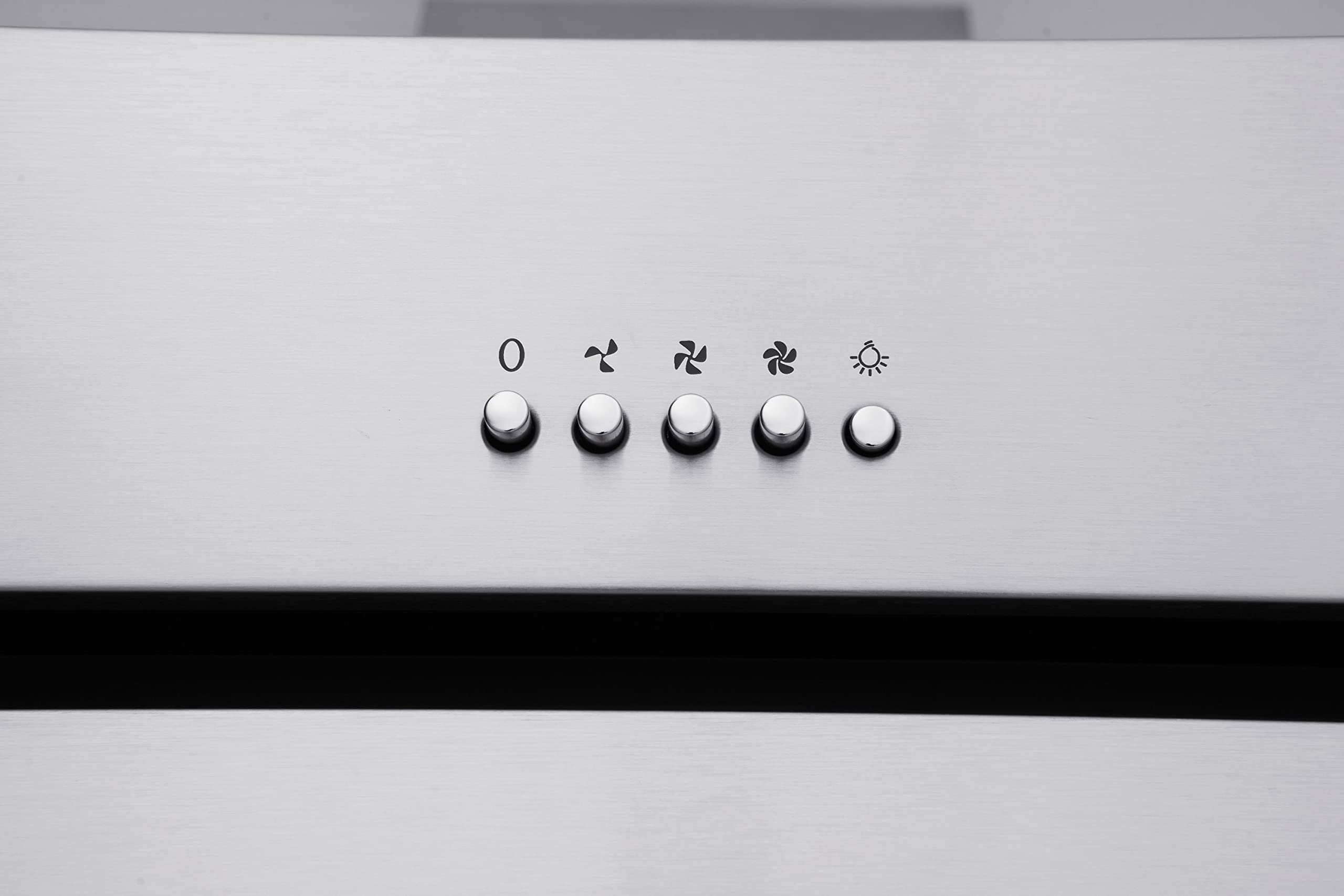 Respekta Cappa aspirante senza ingombro/cappa inclinata 60 cm/struttura in acciaio inox/funzione di espulsione e ricircolo dell'aria / CH22020IXB / B / 58 – 63 dB