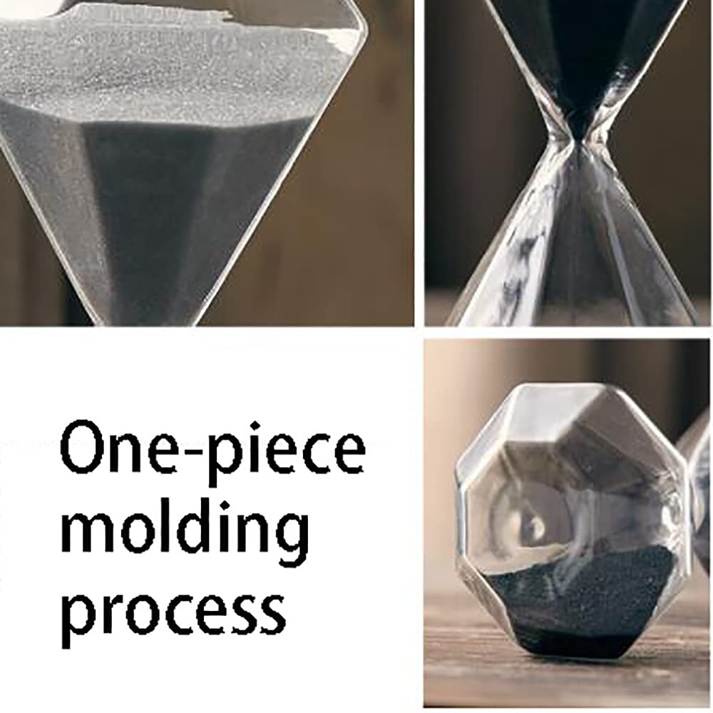 Timer, Sanduhr Timer Kreative Romantische Bunte Mode Diamant Form Glas(Wit)