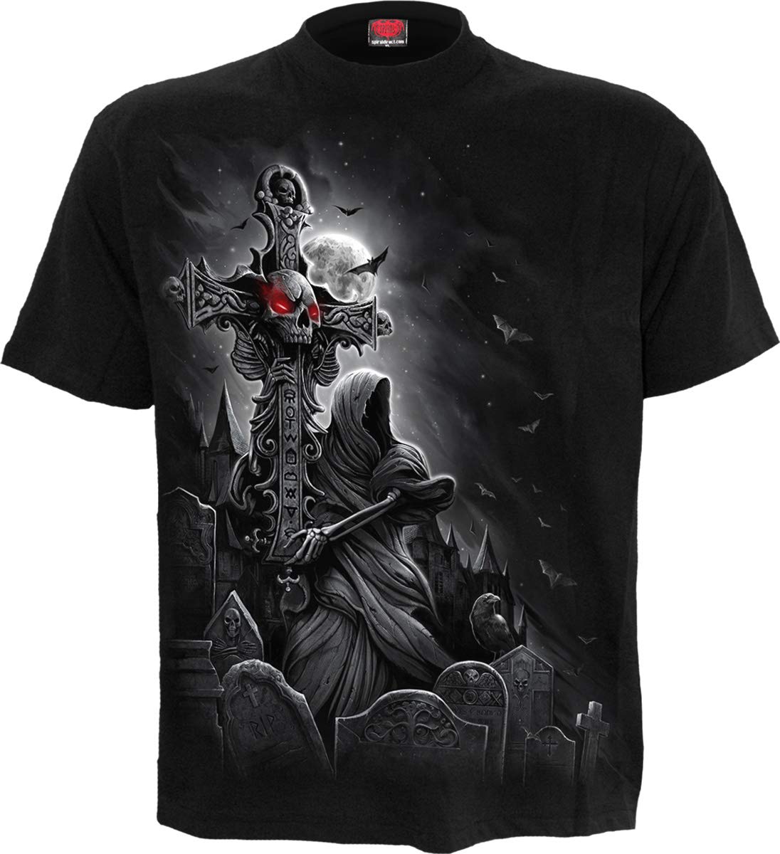 Spiral Mens M101 T-Shirts, Black, XL UK