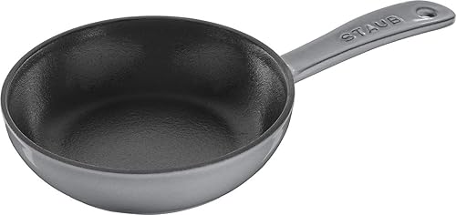Miniatura 9 de Staub 40501-146 - Sartén de cereza, 6.3 pulgadas (6.3in), fundición esmaltada, hierro, compatible con inducción