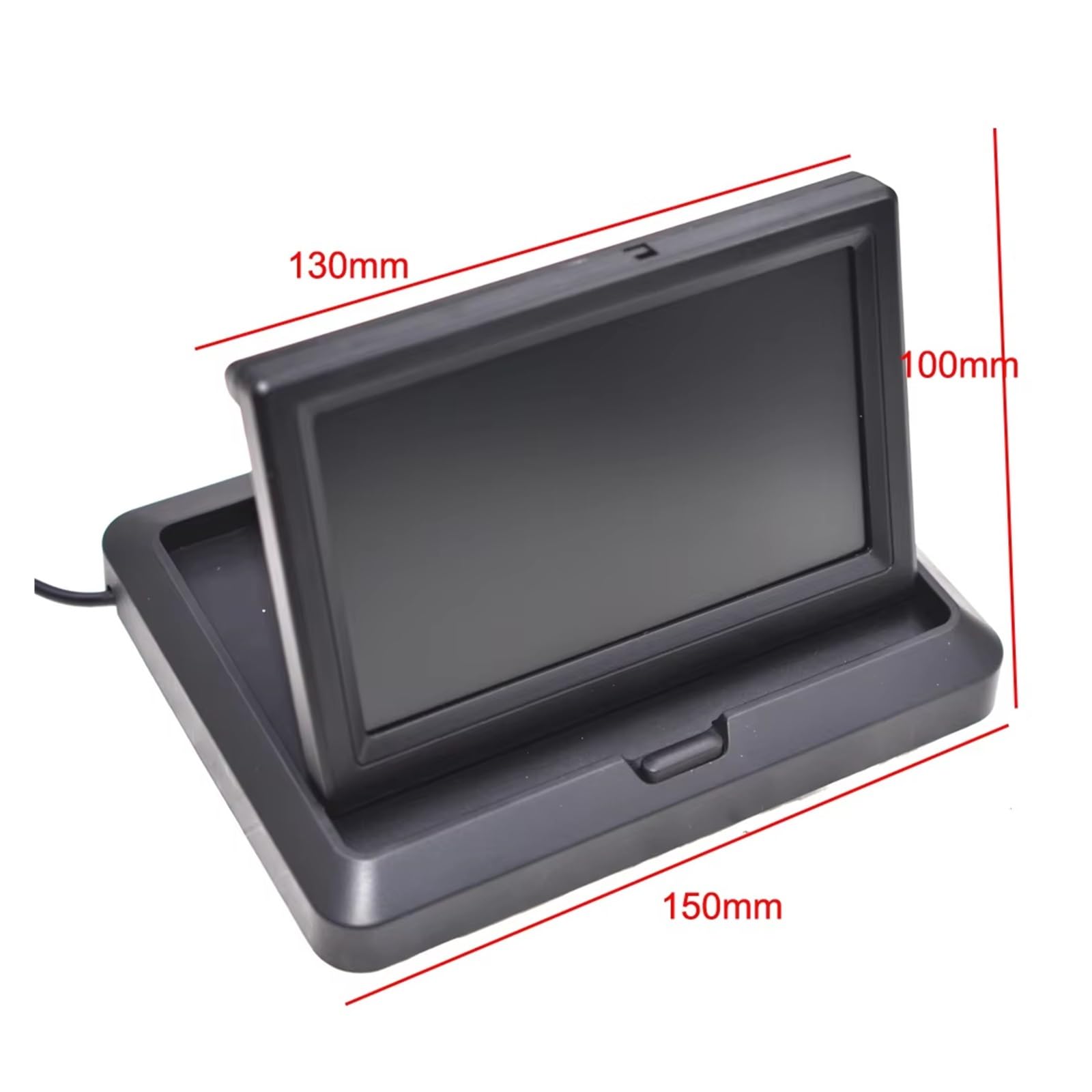 Cámara Visión Trasera Coche Monitor Coche AHD 5 Pulgadas 1920 * 1080P Cámara Visión Trasera Vehículo Nocturna Plegable Alta Definición Marcha Atrás