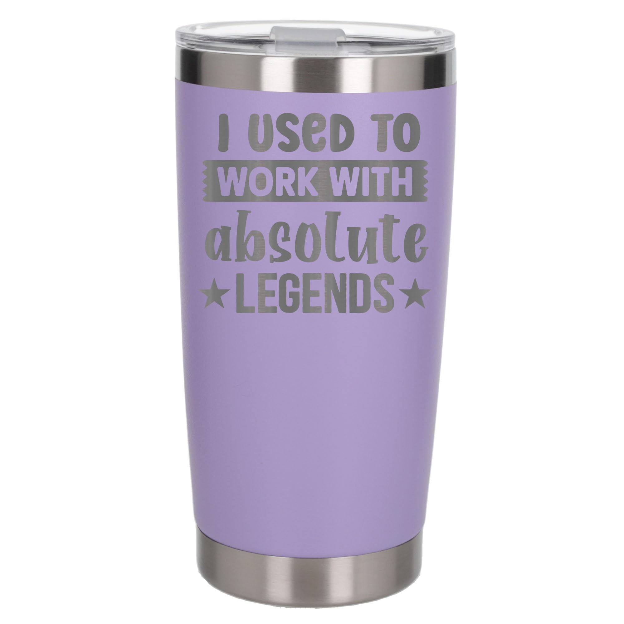Always Looking Good I Used to Work with Absolute Legends Engraved Insulated Travel Mug Going Away Gift for Coworkers New Job Lavender Thermal Coffee Flask Travel Mugs with Lids