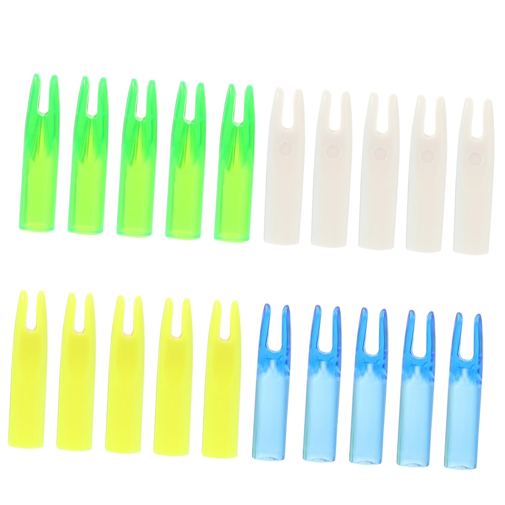Lot De 16 Encoches De Flèches 6mm – Queue En Plastique Solide, Protection Durable – Pour Arc Long, Chasse Et Tir En Extérieur