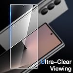 JETech Front Screen Protector for Samsung Galaxy Z Fold 7 2025, Tempered Glass Film with Easy Installation Tool, Case-Friendly, HD Clear, 3-Pack