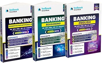 Banking Exam Smartbook Combo of 3 Smartbook – 12000+ MCQs | Reasoning, Quantitative Aptitude & English | Ideal for SBI, IBPS, RRB, RBI, LIC, NABARD & More (Smartbook Series)