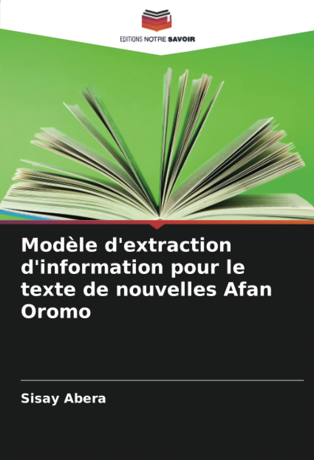 Modèle d'extraction d'information pour le texte de nouvelles Afan Oromo