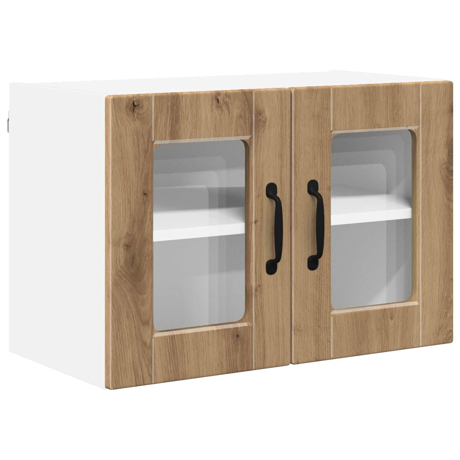 Set di 2 armadietti pensili in rovere Artisan, 60 x 31 x 40 cm