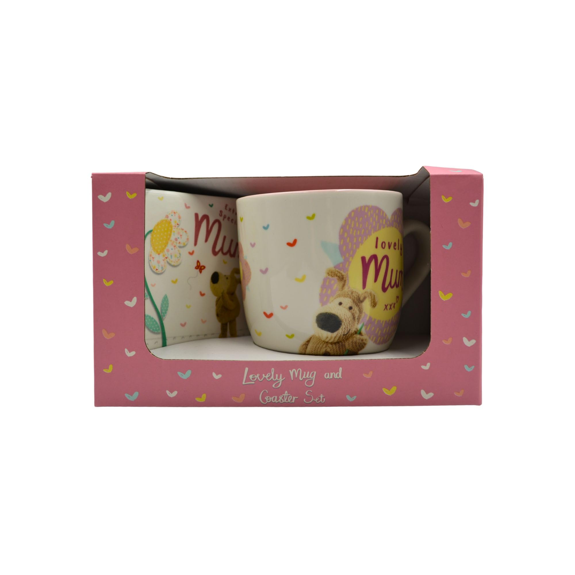 Boofle Lovely Mum Mug & Coaster Gift Set Mummy Love! Gift Idea