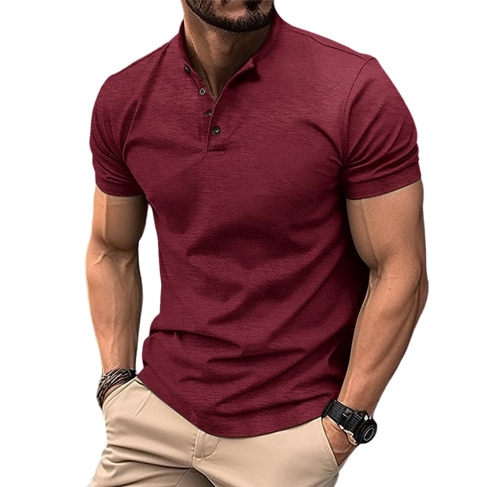 Jueshanzj Camisa polo masculina slim fit abotoada gola Henley casual esportiva em promoção! Veja a oferta e mais achadinhos de Camisetas 7 Hoje é o melhor dia para comprar Jueshanzj Camisa polo masculina slim fit abotoada gola Henley casual esportiva com aquele preço maroto! Promoção! Aproveite a oferta! 7