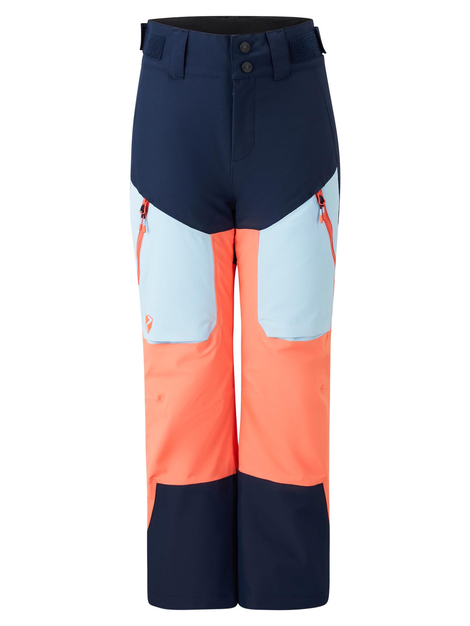 Ziener Children's Arnuro-Z Ski Trousers/Snow Trousers Waterproof Belt Loops PFAS Free Vibrant Peach Tex 164