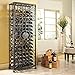 Wine Enthusiast 96 Bottle Wine Jail, Antiqued Steel