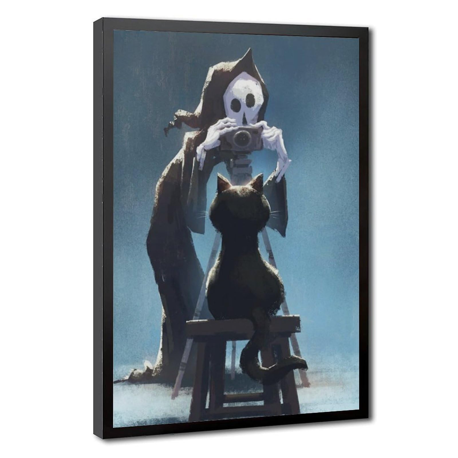 Bareronor Ghosts And Cats Funny (6) Canvas Poster Bedroom Decor Landscape Office Room Decor Gift 24" L X 36" W