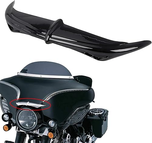 Miniatura 2 de Carenado de murciélago negro para cejas de murciélago para Harley Touring Street Glide Tri Glide Electra Glide Ultra Limited Ultra Classic FLHX FLHT