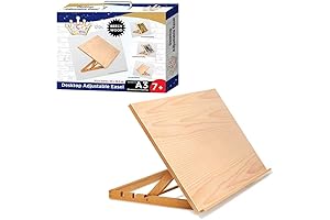 Lucky Crown Light-Weight Wood Drawing Stand Easel with Superb Support