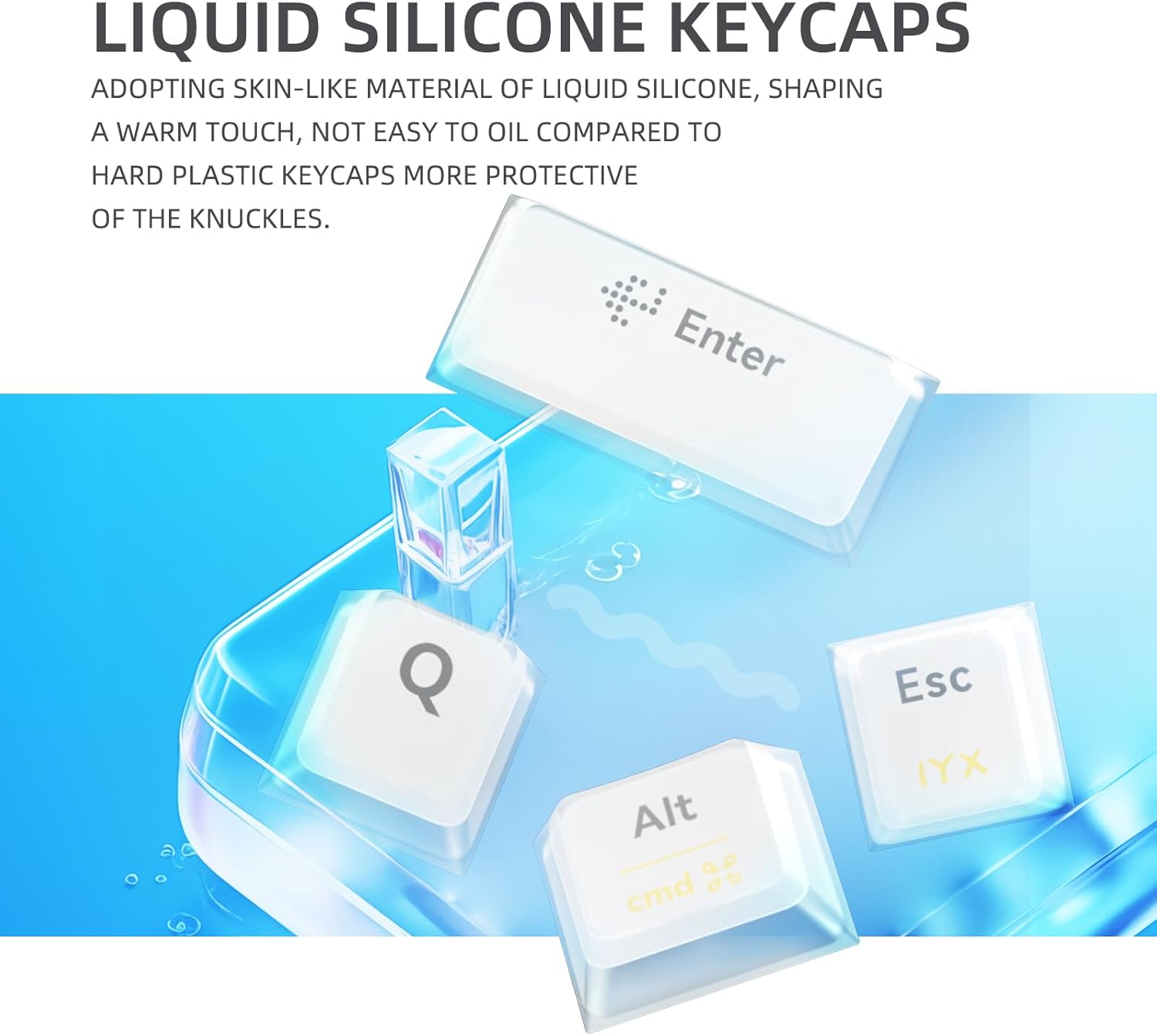 IROK MT87 Liquid Silicone Keycaps