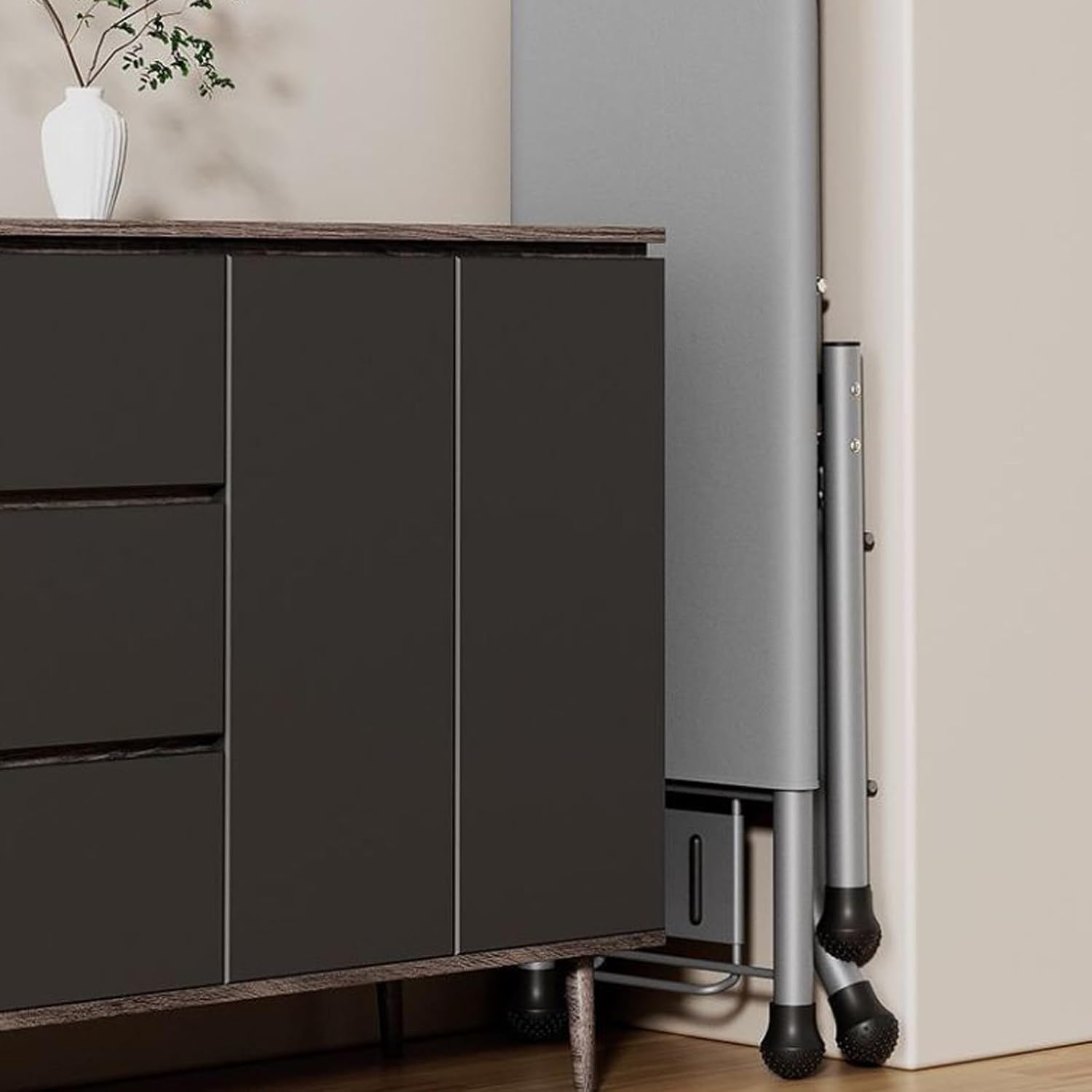 Ironing Board Full Size 2 in 1 Ladder Iron Board Foldable Stainless Steel Heavy Duty Large Ironing Board with Iron Rest, Metal Mesh, 120x34cm Ironing Surface