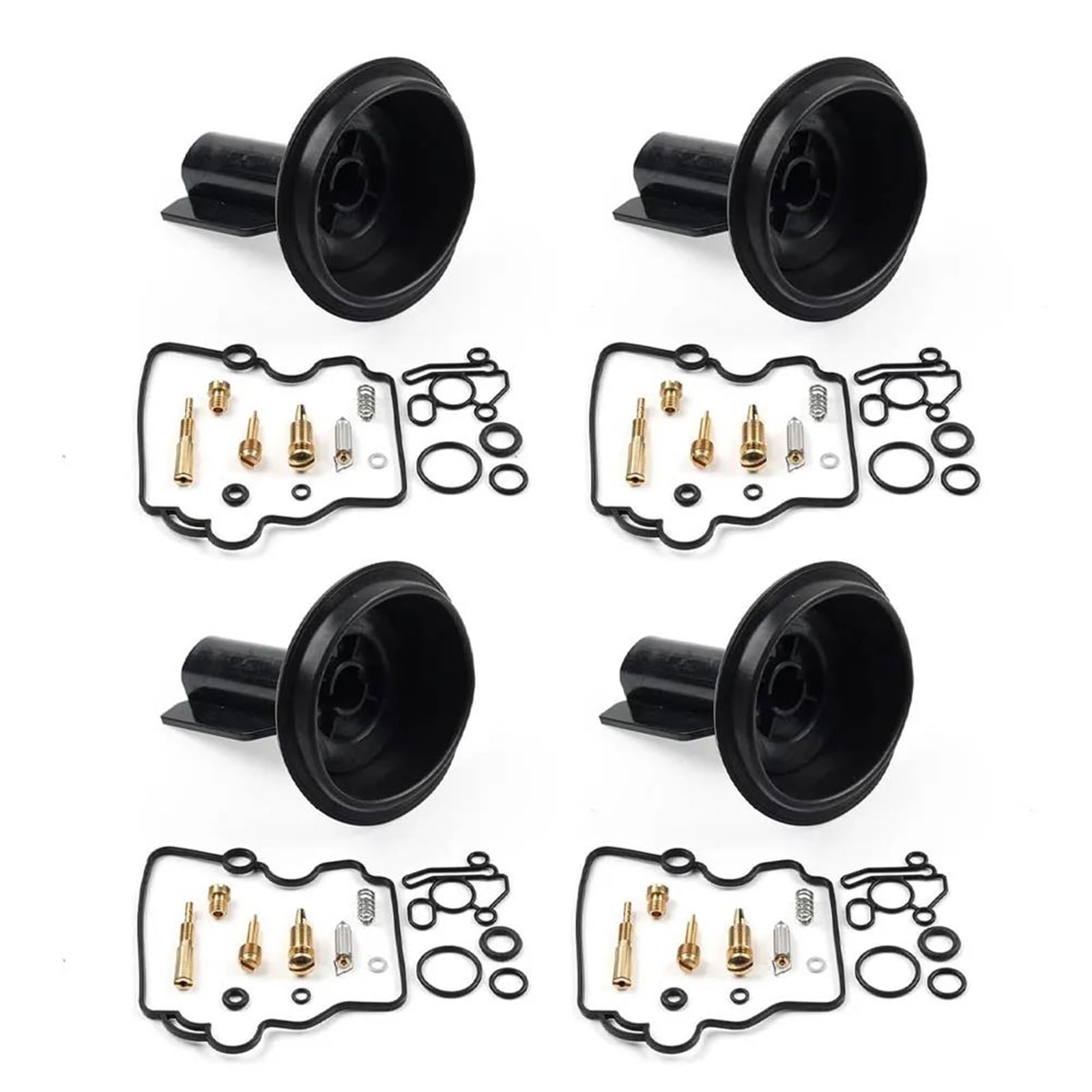 BAYDE Kit de Juntas de carburador Juego De 4 Kits De Reparación De Carburador Motocicleta para Suzuki para RF900R 1994-1997