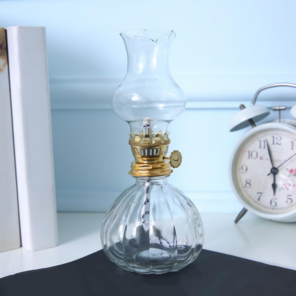 ULTECHNOVO Retro Multi Function Kerosene Oil Lamp with Thickened Windproof Decorative Vintage Tabletop Light for Home Decor Emergency Power Outage and Housewarming Gift