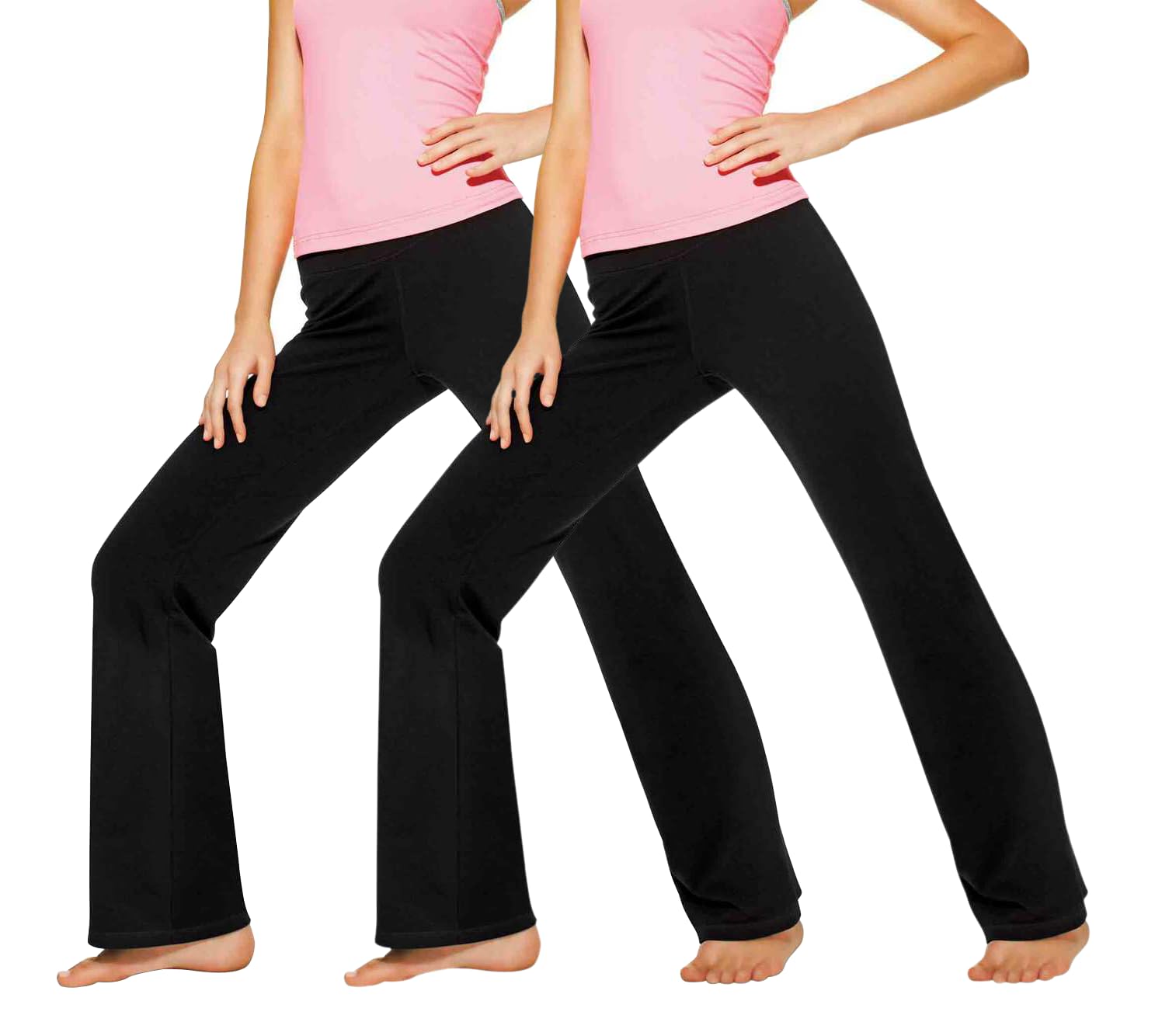 Calça De Ioga No Nonsense - Legging Flare De Algodão, Cintura Alta, Conforto Máximo