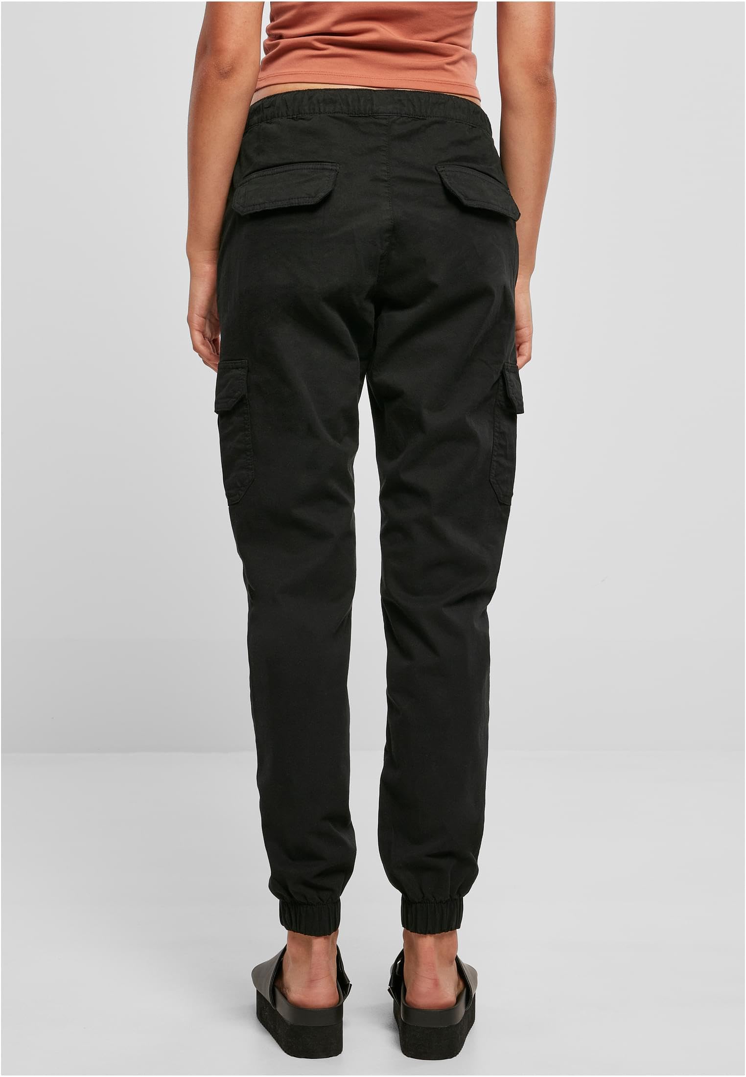 Urban Classics Ladies High Waist Cargo Jogging Pants - Pantalons - Sweatshirt Capuche - Femme