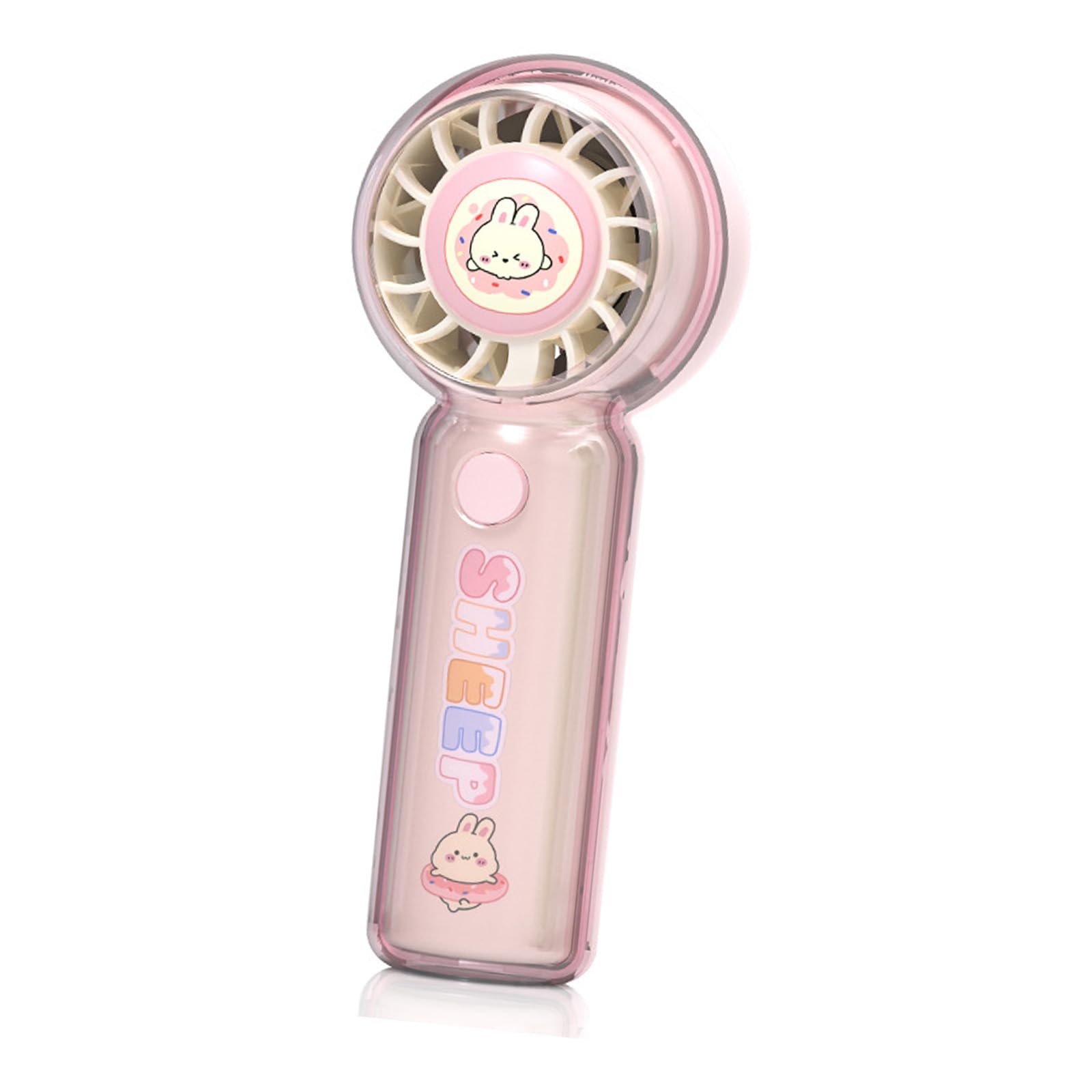 Elnwnnkc Friendly Foldable Fan Build Rechargeable Individual Camping Cooling Device Suitable for Mobile Use Cartoon Portable Handheld