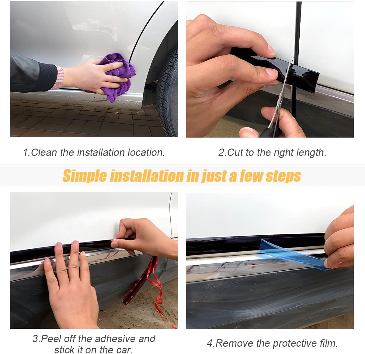 Car Interior Trim Strips, 16.5ft/5M Chrome Strips for Cars, Side Body Chrome Trim Strip, Automotive Chrome Trim Molding for Car, Truck, RV, Door Window Scratch-Proof (12mm, Silver)