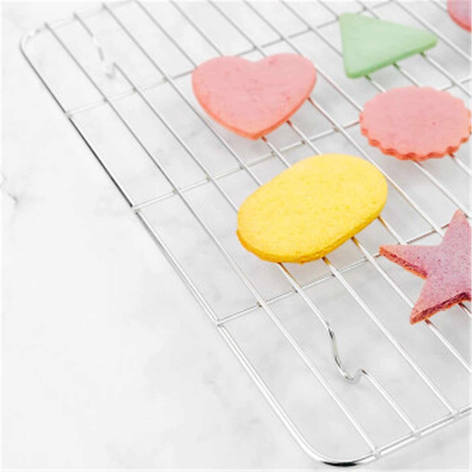 Plateau De Refroidissement De Gâteau Maille De Refroidissement Multifonctionnelle Grille en Acier Inoxydable Outil De Grill De Cuisson (Couleur : Argent, Taille : Taille Unique)