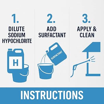 Liquipak Soft Wash Surfactant 5L – Professional softwashing detergent additive, formulated for sodium hypochlorite, enhances cleaning power & boosts performance (5 Litres).
