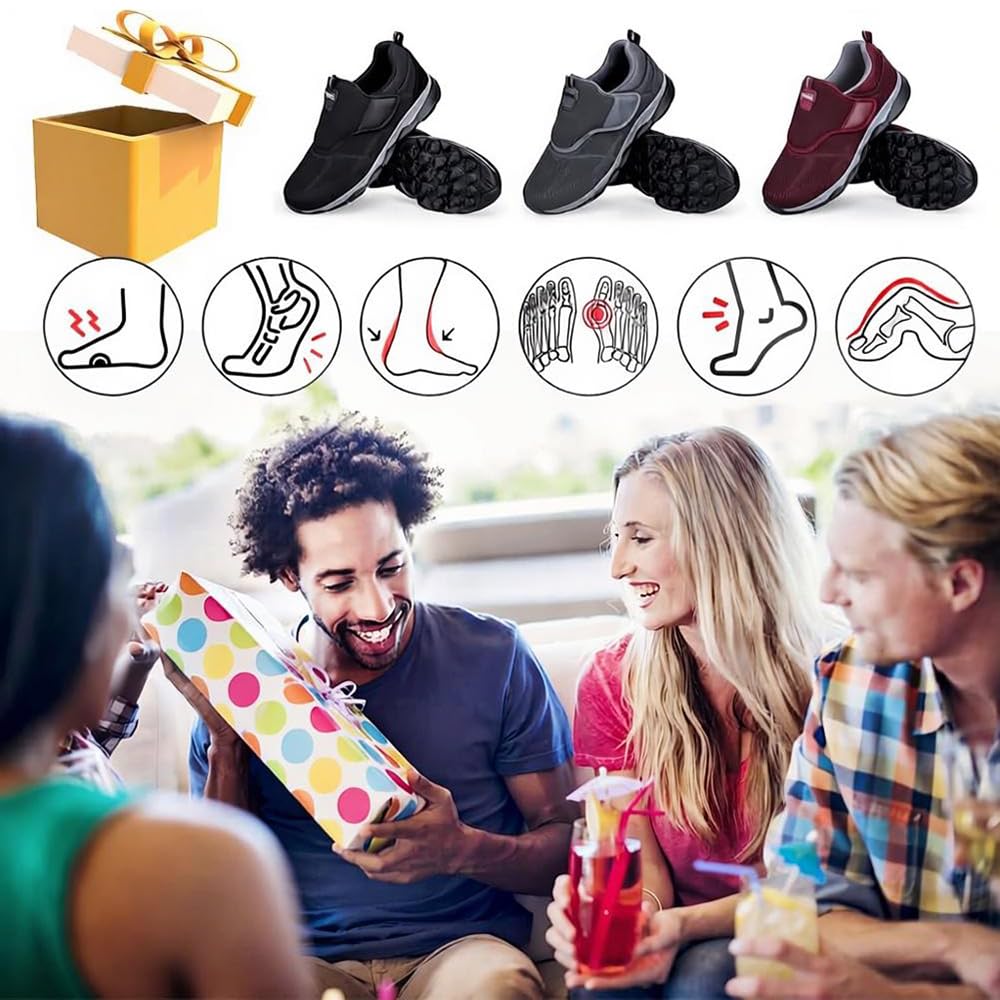 Diabetiker Schuhe Extra Weit Gesundheitsschuhe Walkingschuhe Herren Orthopädische Schuhe Turnschuhe Sneakers Freizeitschuhe Sportschuhe Verbandschuh Für Senioren Geschwollene Füße