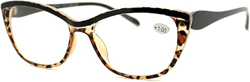 Miniatura 10 de Gafas de lente transparente con lente de lectura bifocal para mujer, Cateye rectangular